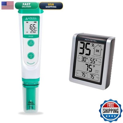 Apera Instruments AI209 Value Series PH20 Waterproof pH Tester Kit ±0.1 pH