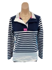 Navy and White Striped Nautical Pullover Joules Cowdray Rare Size 4
