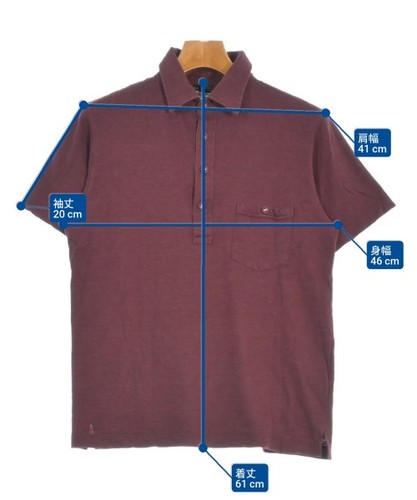 A VONTADE Polo Shirts Dark Red S 2200575011205 - Picture 7 of 7