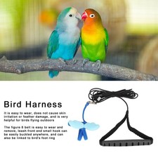 Outdoor Pet Bird Cute Harness Leash Parrots Flying Training Adjustable Rope