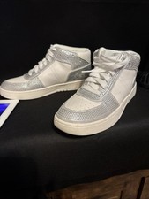 White / Rhinestone Sneakers