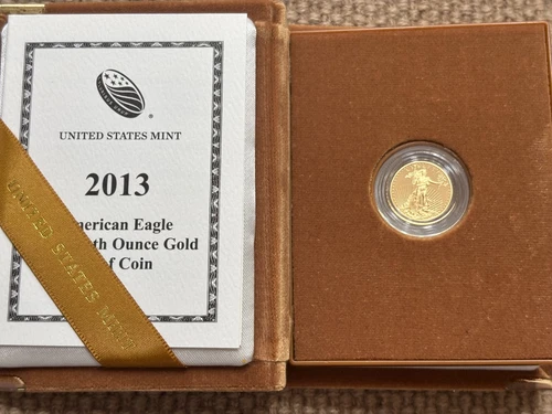 2013 W American Eagle One-Tenth Ounce Proof Gold Coin / Limited Mintage 21,879