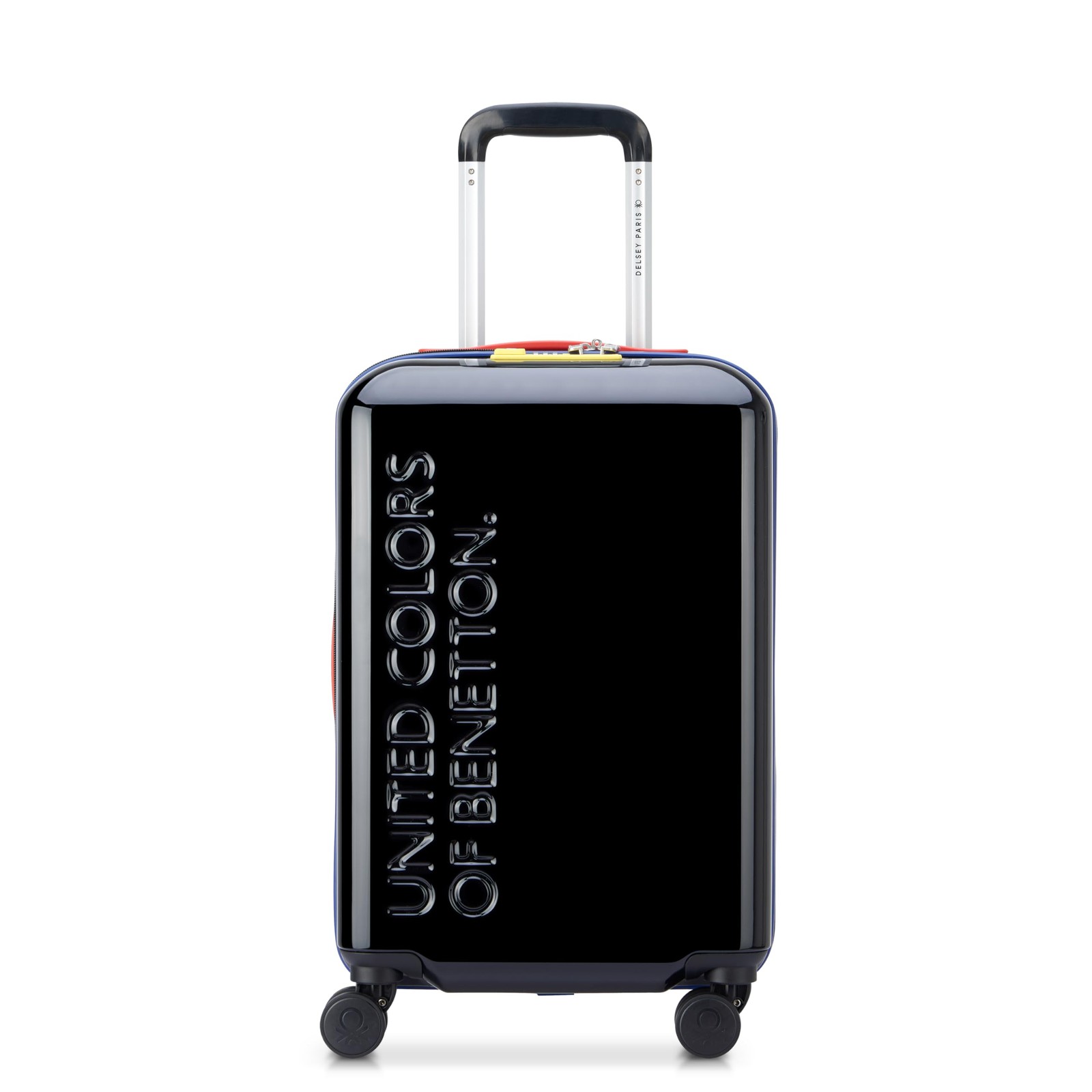 With Spinner Wheels, Black, Carry-on 19 Inch
