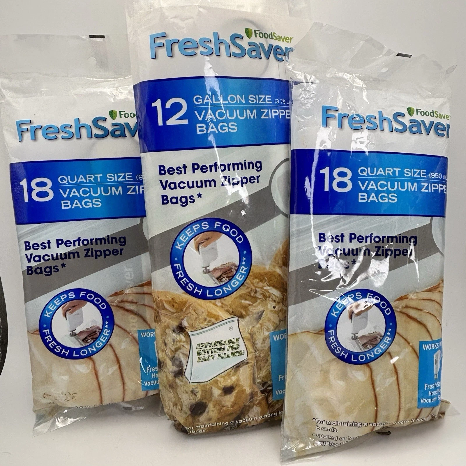 Lot For Zicmiche Food Saver Fresh Saver 36 1 Quart & 12 Gallon Size Vacuum Pack