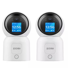 Wired 2.5K 4MP Plug-In Indoor Smart Home Security Camera, 360° PT Baby/Pet Monit