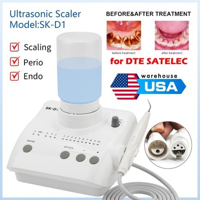 SK-D Dental Ultrasonic Scaler with 2 Water Bottles + 5 Tips DTE Free shipping