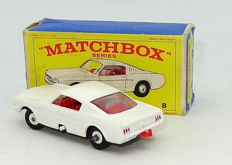 LESNEY MATCHBOX NO. 8 FORD MUSTANG GT NOTCH BACK - A/MINT BOXED - Image 3 of 4