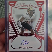 Panini 2025 Flawless Collegiate Travis Hunter Ruby RGS-THR Auto RC 10/20