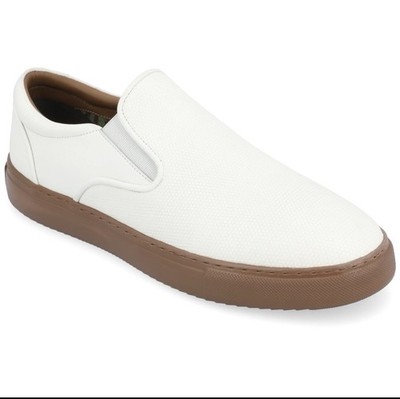 Thomas & Vine Men's Conley Slip-On Leather Sneakers PLEASE SEE PHOTOS FOR FLAW