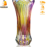 Blumenvase 30Cm Bunt Glas Deko Modern GroßE Vase FüR Frauen Geschenk