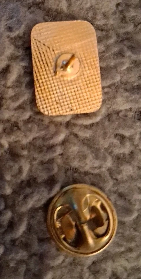 复古 PGA 巡回赛徽章 1.5 厘米 x 1 厘米翻领别针金色。 — 第 2/3 张图片