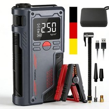 20000mAh Jump Starter Auto Starthilfe Ladegerät Powerbank KFZ mit Luftkompressor