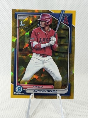 Anthony Scull - 2024 Bowman Chrome #BCP-107 Gold Sapphire /50 1st Bowman
