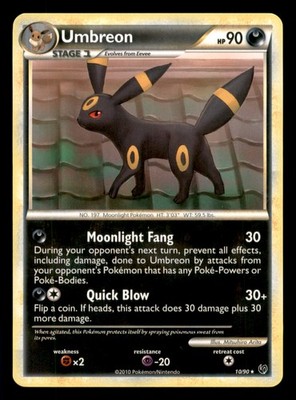 Umbreon - 10/90 Rare Deck Exclusives 010/090 NM