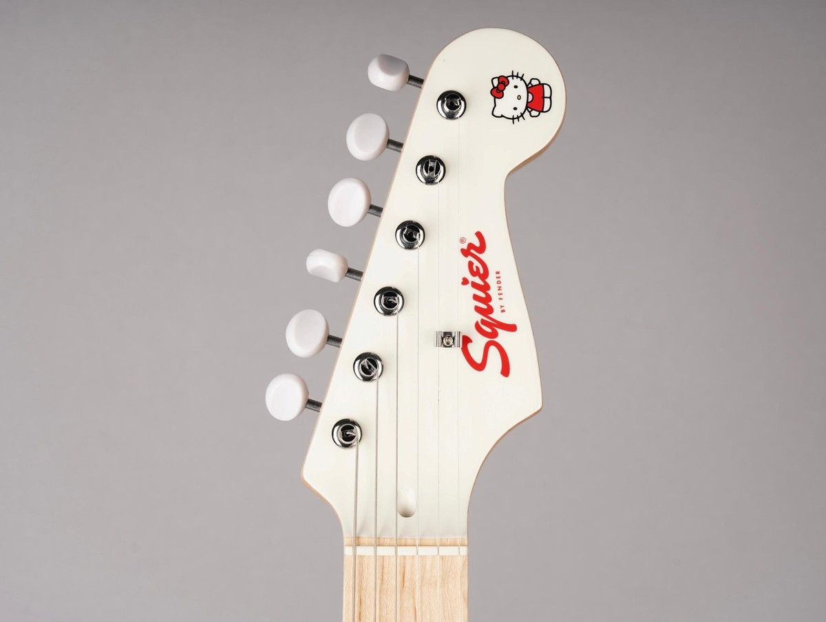 ギター Fender Hello Kitty White Stratocaster Fender x Hello Kitty Stratocaster - Limited Edition - 2024