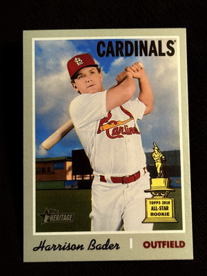 2019 Topps Heritage GOLD CUP ROOKIE Harrison Bader item 1