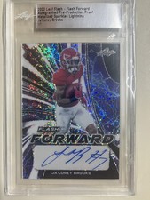2022 Leaf Flash Ja’Corey Brooks Metalized Sparkles Red Pre-Production Proof 1/1