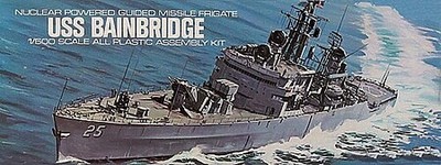 Atlantis USS Bainbridge Nuclear Powered Guided Missile Frigate - Plastic Model