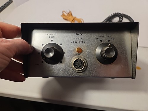 Vintage Demco Power Modulator Tube Audio Micrphone Preamplifier PreAmp Satellite