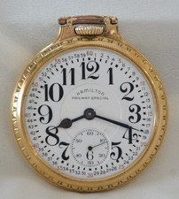 Hamilton 992B Railway Special 21j/6pos RR Grade Pocket Watch Needs Service 1948