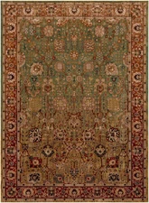 8x11 Karastan Spice Market Myanmar Aquamarine Red Area Rug  **FREE SHIPPING**