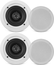 Pyle Pair 6.5”/16.5cm Ceiling Wall Mount Speakers, 2-Way Midbass 16.5 cm 