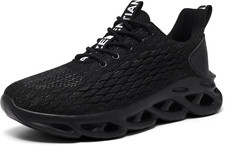 Men'S Running Shoes Slip on Gym Sneakers Shock Absorbing Workout, Casual Tennis