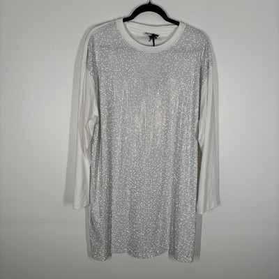 Miu Miu Women L Bianco Rhinestone Long Sleeve Jersey Hotfix Mini Dress NWT | eBay Miu Miu Women L Bianco Rhinestone Long Sleeve Jersey Hotfix Mini Dress NWT | eBay