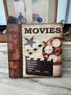 Showtime Art Print Wrapped Canvas Wall Art 12x12 Square Movies Film Theatre