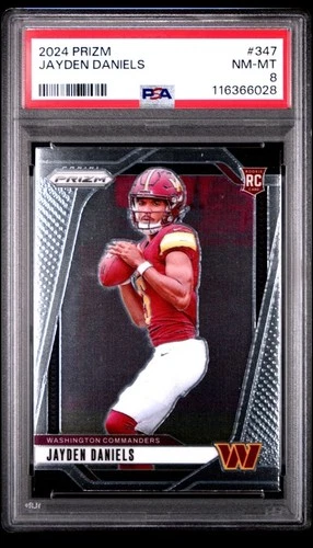 2024 Panini Prizm - Rookies Jayden Daniels #347 (RC) PSA 8!