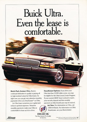 Classic Vintage Advertisement Ad D05 1987 Buick Park Avenue extras