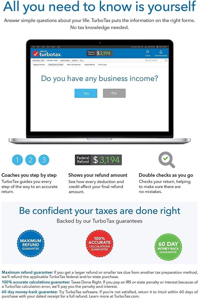 TurboTax Home & Business 2017 Win/Mac | Original + Updates | #1 Install Expert - Image 4 of 4