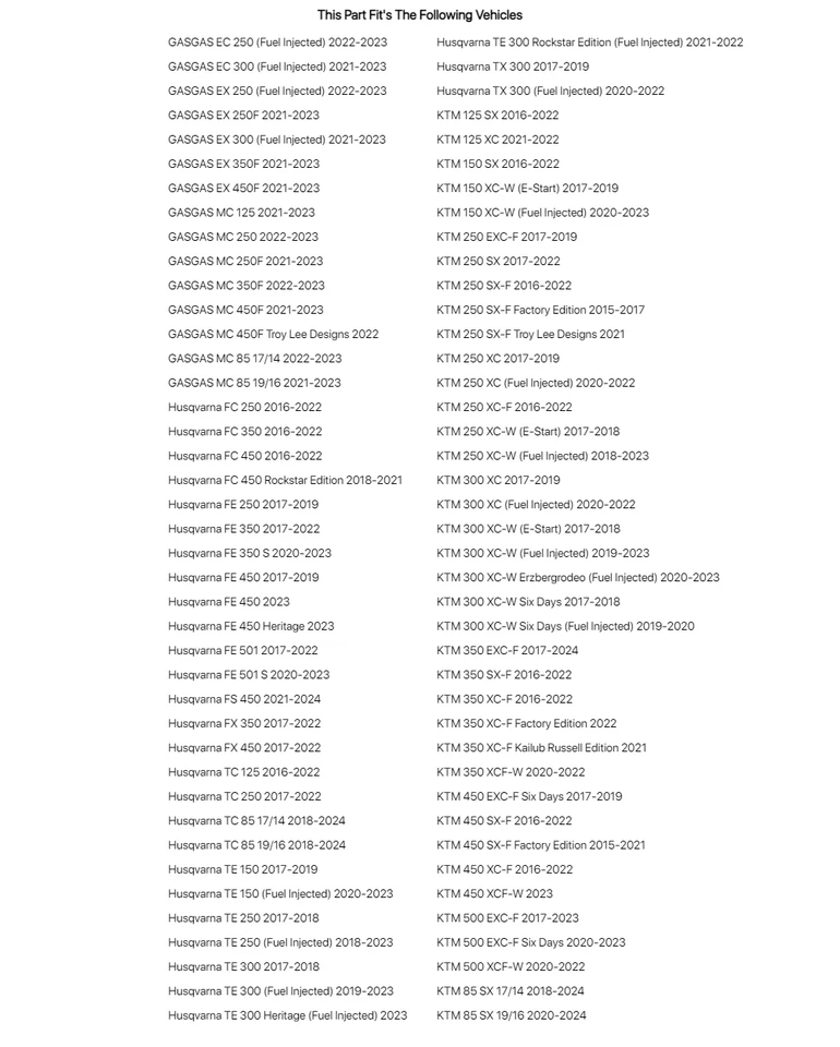 Fastway Evo Air Motorcycle Foot Pegs Kit Orange For HUSQVARNA TE 150 2017-2019 — 第 2/2 张图片