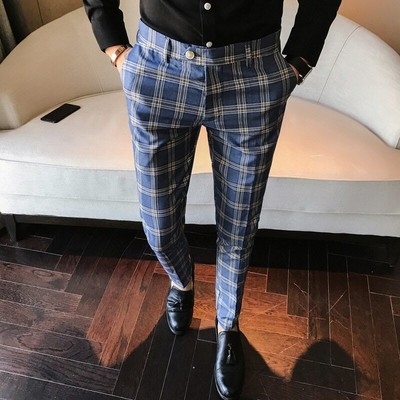 checkered pants men