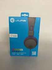 JLab JBuddies Studio On-Ear Folding Kids' Headphones - gray and purple