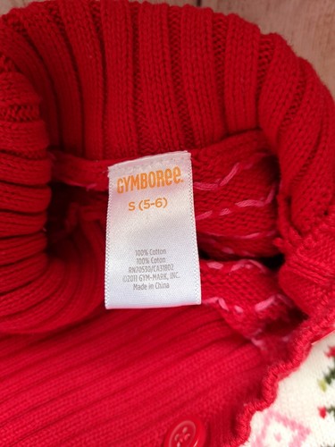 Gymboree Cozy Owl Girls Cowl Neck Sweater 2012 Size 5-6 - Picture 7 of 7