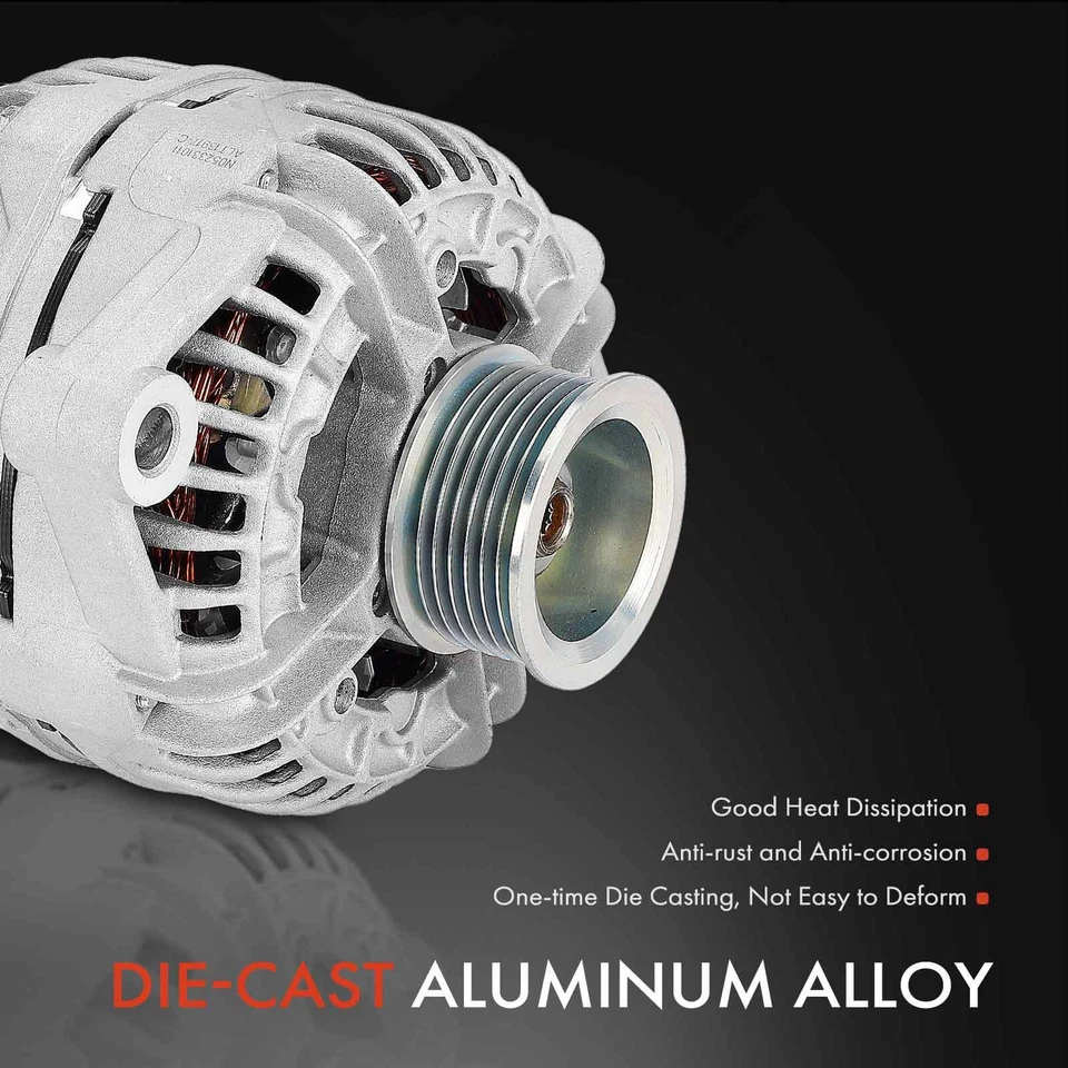 Alternator for Dodge Ram 2500 Ram 3500 2002-2003 V10 8.0L 136A 12V CW 7-Groove - Image 4 of 4