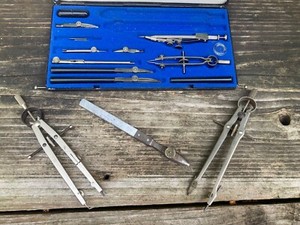 Drafting Tool Spectrum VII P Compass Set Hard Case Precision Instrument Hungary