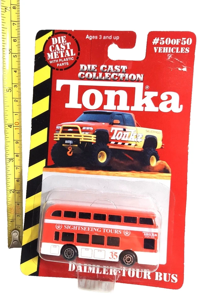 Nuevo autobús DieCast de dos pisos #50 Tonka/Hasbro Foto 4 de 4