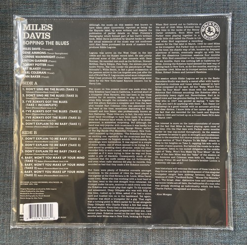 Miles Davis - Bopping The Blues, Master From Orig Tapes, Translucent Blue, x/200 - Picture 3 of 4