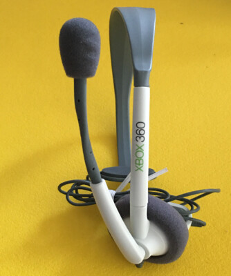 Genuine OEM Official Microsoft Chat Headset for Xbox 360