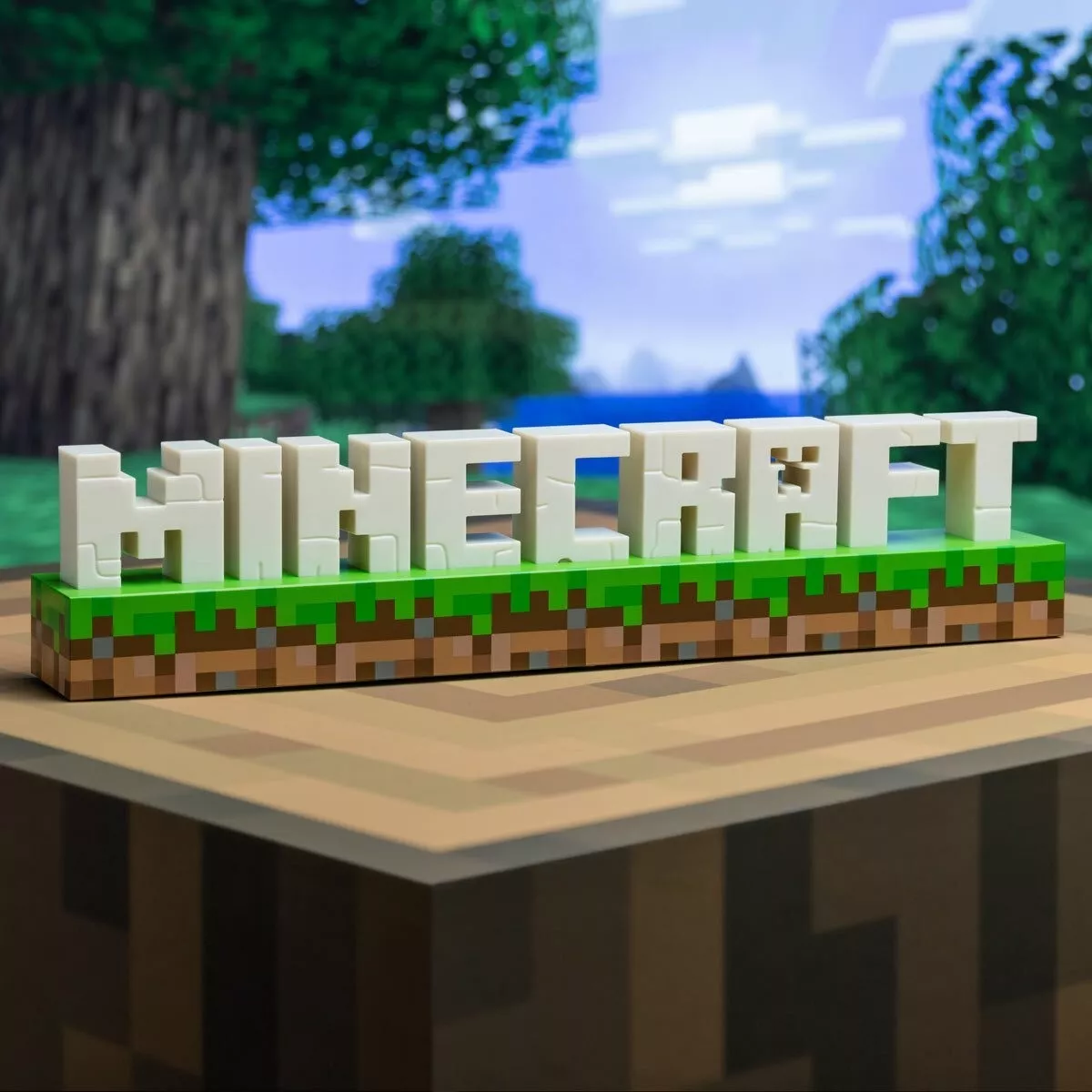 Minecraft Logo Light - Gaming Room Decor - (New - Factory Sealed)