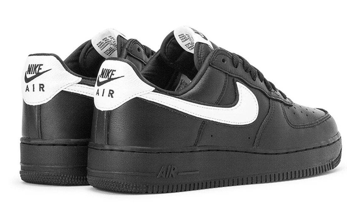 Nike Air Force One QS Black Panda Sneakers AF1 Retro Low Top