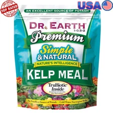 Premium Norwegian Kelp Meal Plant Food Trace Mineral Fertilizer 2 lb. Pack New