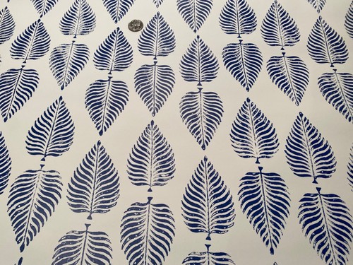 3 Rolls PETER FASANO 84020 Piccha Indigo Hand Screen Print Wallpaper $600 Retail - Picture 24 of 24