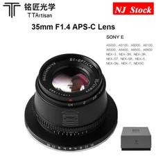 US TTArtisan 35mm F1.4 APS-C 35mm F1.4 Manual Focus Lens E Mount for Sony A5000