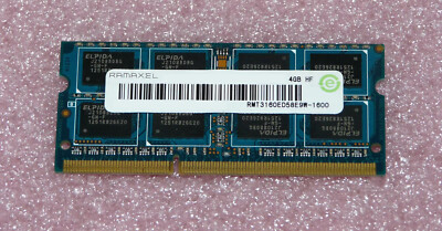 4GB PC3-12800S DDR3 RAM RAMAXEL RMT3160ED58E9W-1600 Notebook Arbeitsspeicher