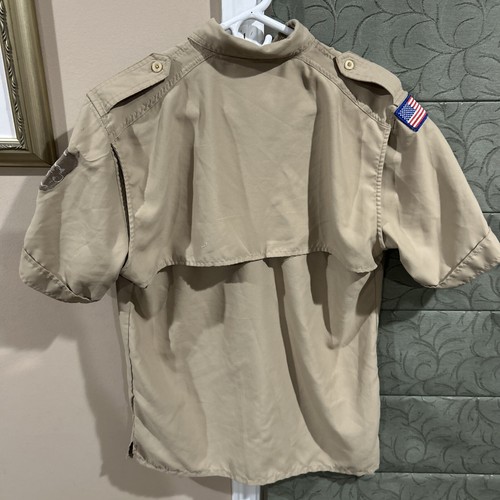 Vented Microfiber Poly Boy Scout UNIFORM SHIRT Youth XL New Style A91 - Picture 9 of 9