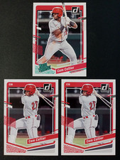 (3) 2023 Panini Donruss Rated Prospect/Base Cam Collier # 45, 127 Reds