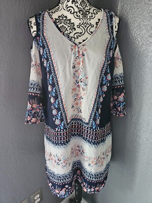 coco embroidered dress Greylin Daisy White Embroidered Popover Mini Dress | Mini Dress main image 0